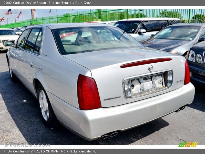 Sterling Metallic / Dark Gray 2002 Cadillac DeVille Sedan