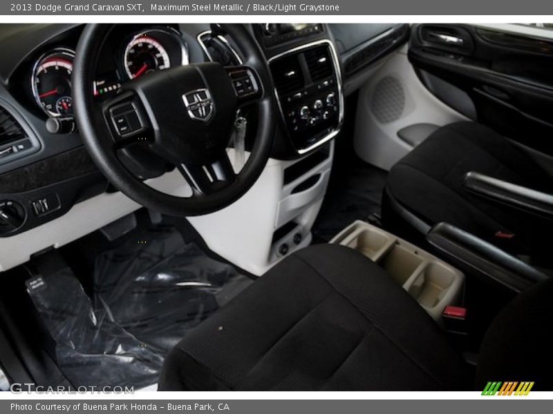 Maximum Steel Metallic / Black/Light Graystone 2013 Dodge Grand Caravan SXT