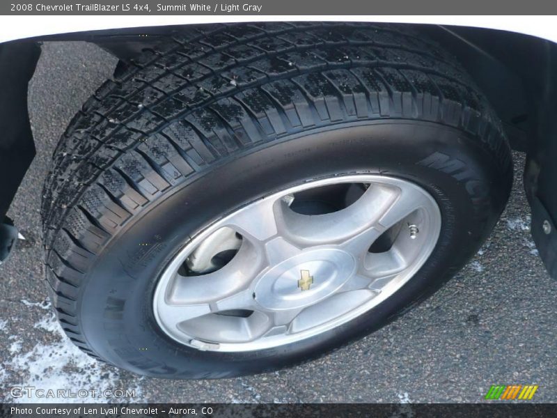 Summit White / Light Gray 2008 Chevrolet TrailBlazer LS 4x4