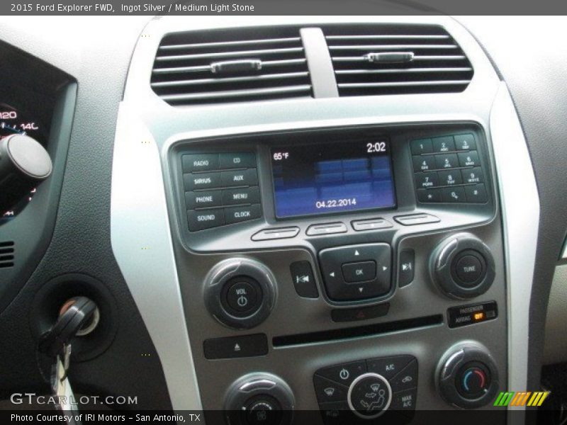 Ingot Silver / Medium Light Stone 2015 Ford Explorer FWD