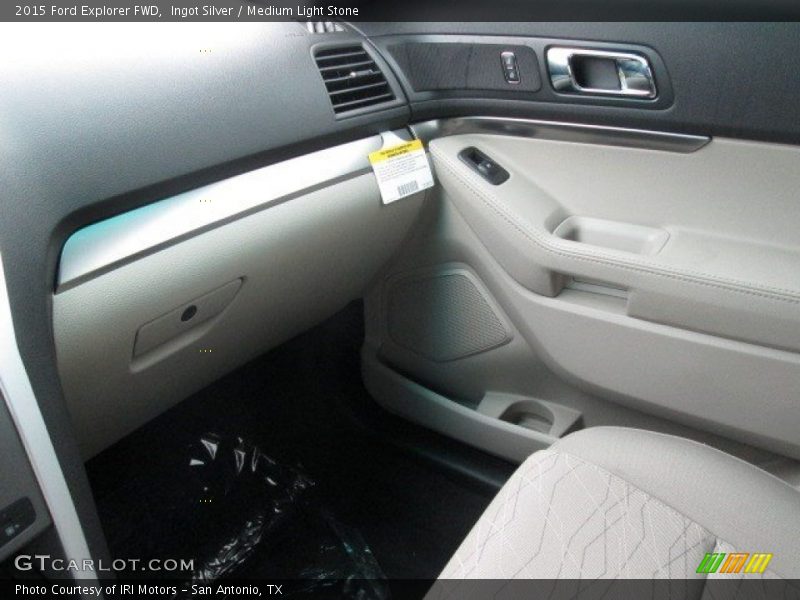 Ingot Silver / Medium Light Stone 2015 Ford Explorer FWD