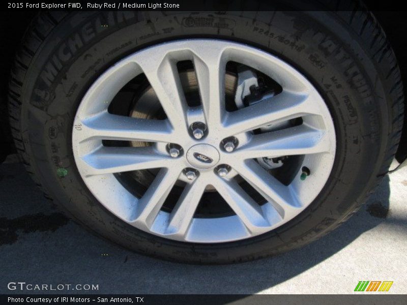 Ruby Red / Medium Light Stone 2015 Ford Explorer FWD