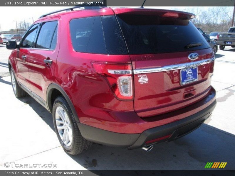 Ruby Red / Medium Light Stone 2015 Ford Explorer FWD
