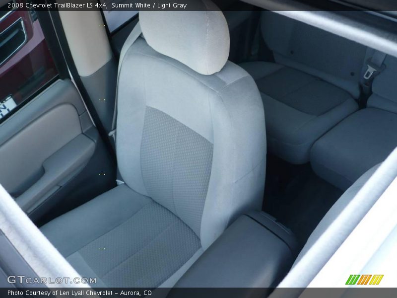 Summit White / Light Gray 2008 Chevrolet TrailBlazer LS 4x4