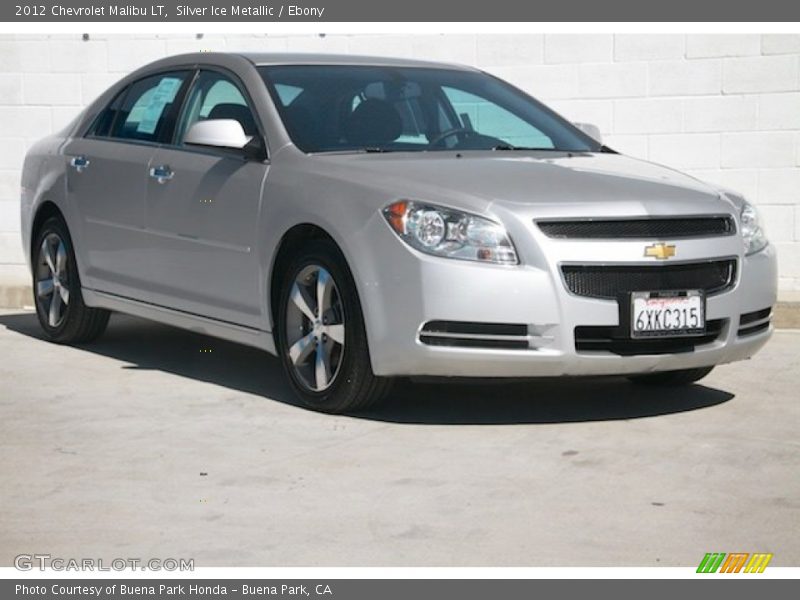 Silver Ice Metallic / Ebony 2012 Chevrolet Malibu LT