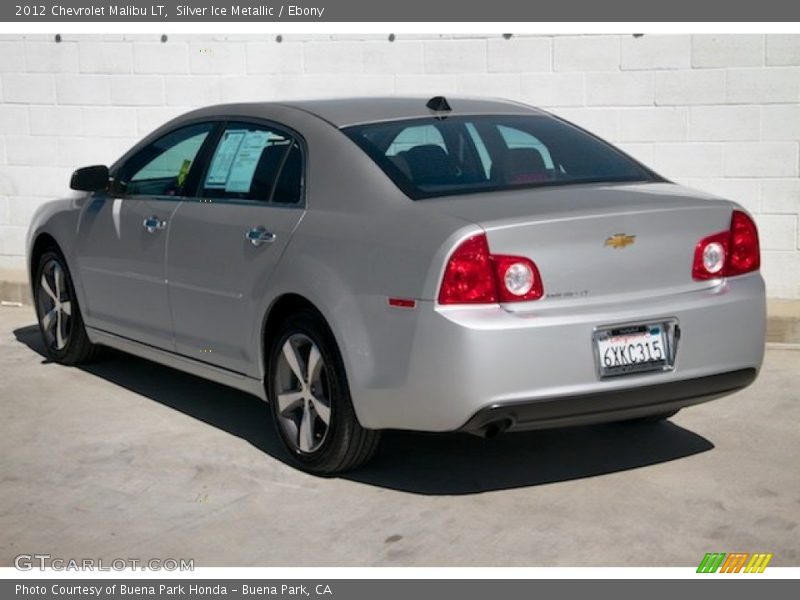 Silver Ice Metallic / Ebony 2012 Chevrolet Malibu LT