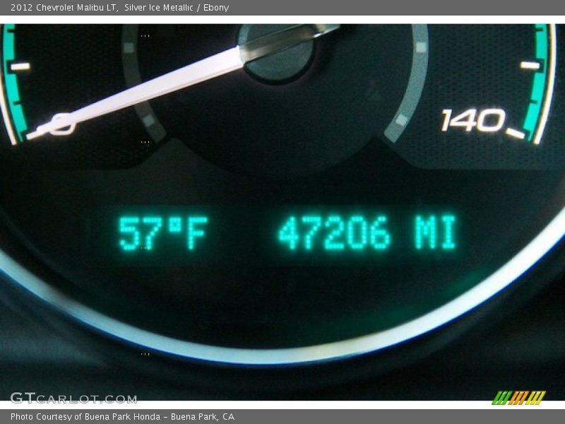 Silver Ice Metallic / Ebony 2012 Chevrolet Malibu LT