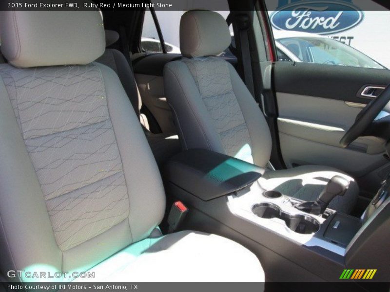 Ruby Red / Medium Light Stone 2015 Ford Explorer FWD