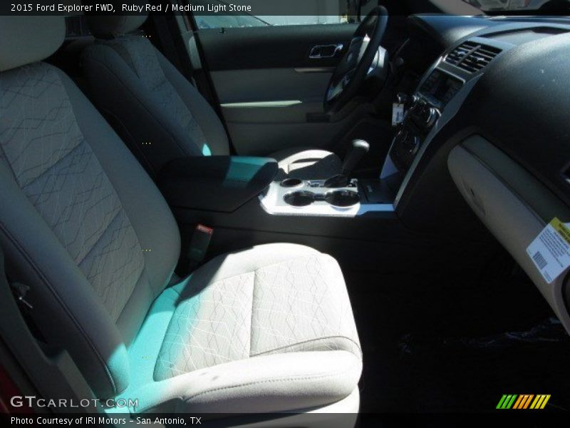 Ruby Red / Medium Light Stone 2015 Ford Explorer FWD