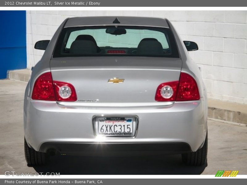 Silver Ice Metallic / Ebony 2012 Chevrolet Malibu LT