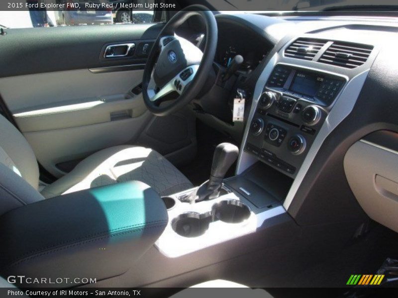 Ruby Red / Medium Light Stone 2015 Ford Explorer FWD