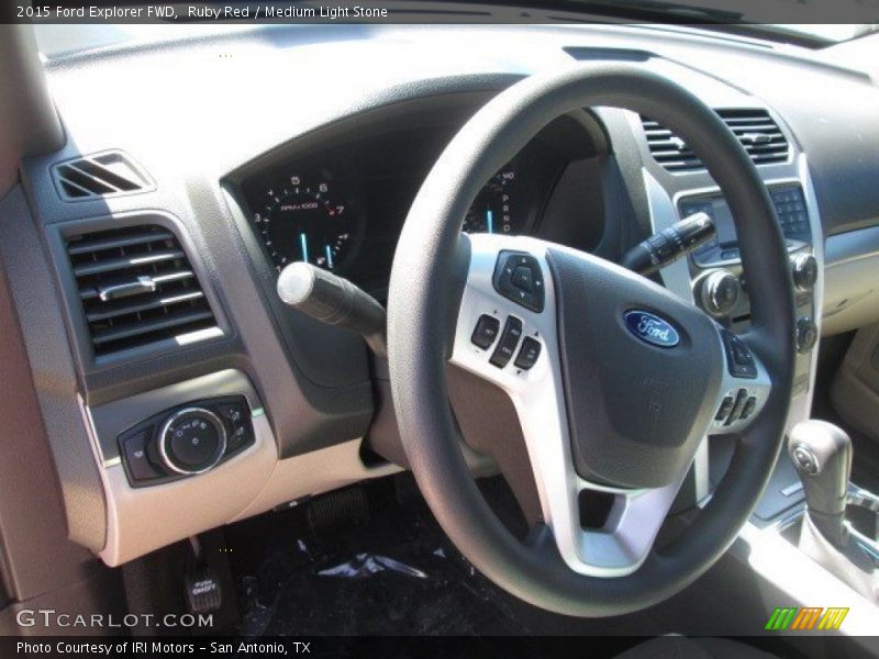 Ruby Red / Medium Light Stone 2015 Ford Explorer FWD