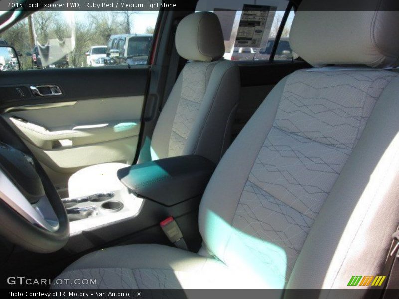 Ruby Red / Medium Light Stone 2015 Ford Explorer FWD