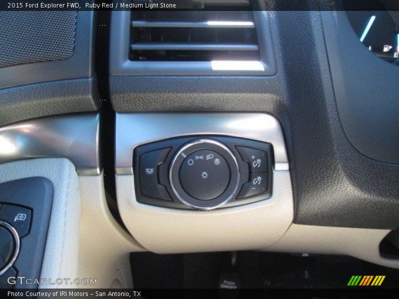 Ruby Red / Medium Light Stone 2015 Ford Explorer FWD