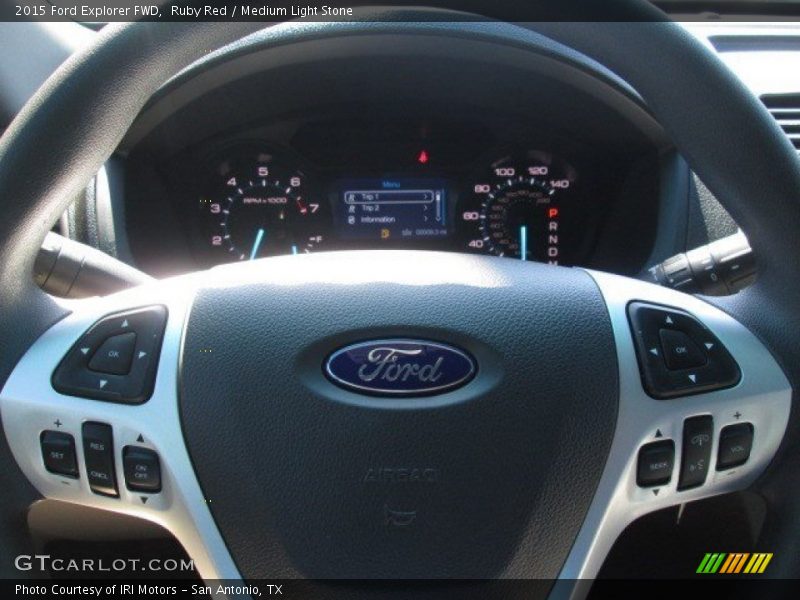 Ruby Red / Medium Light Stone 2015 Ford Explorer FWD