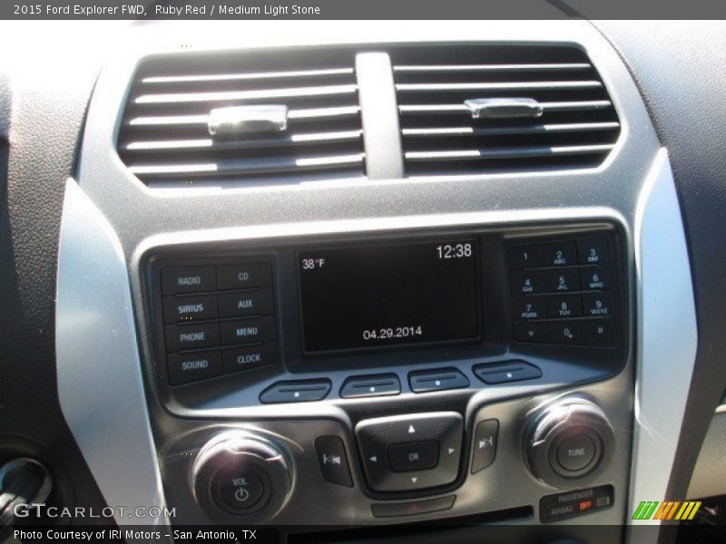 Ruby Red / Medium Light Stone 2015 Ford Explorer FWD