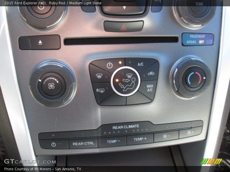 Ruby Red / Medium Light Stone 2015 Ford Explorer FWD