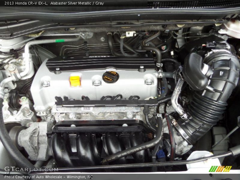 Alabaster Silver Metallic / Gray 2013 Honda CR-V EX-L