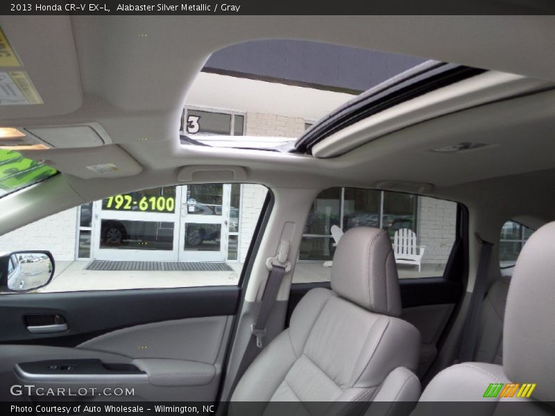 Alabaster Silver Metallic / Gray 2013 Honda CR-V EX-L