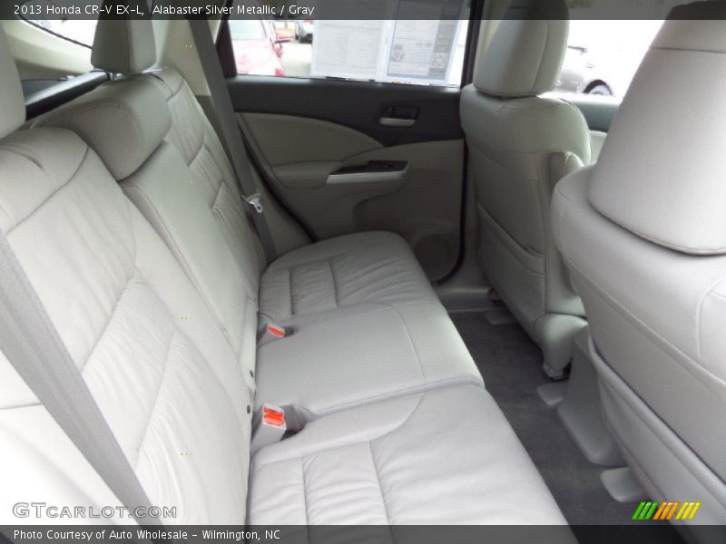Alabaster Silver Metallic / Gray 2013 Honda CR-V EX-L