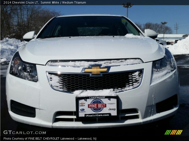 Summit White / Medium Titanium 2014 Chevrolet Cruze LT