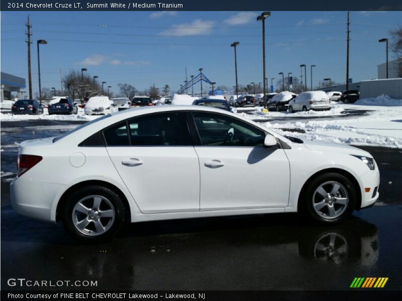 Summit White / Medium Titanium 2014 Chevrolet Cruze LT