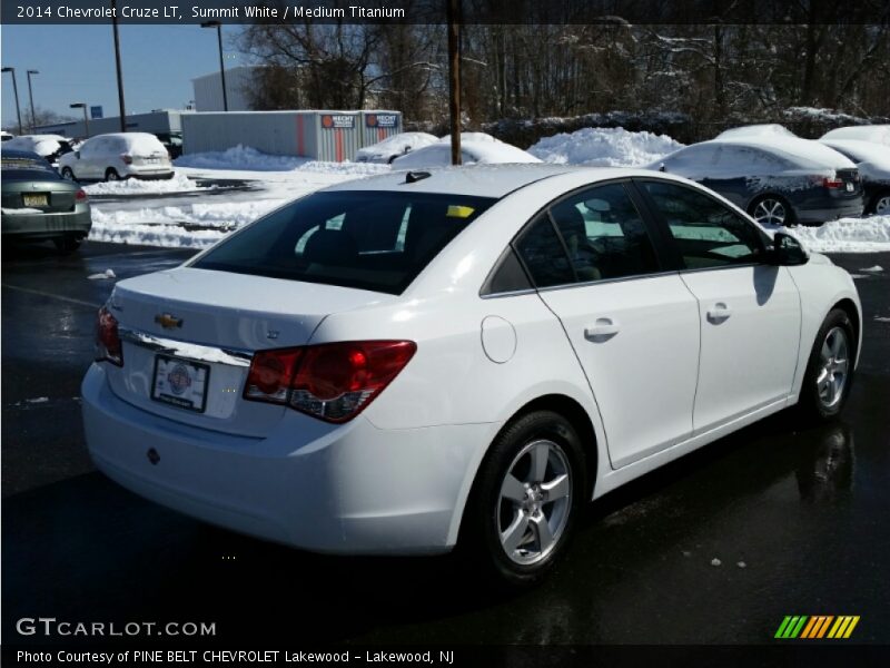 Summit White / Medium Titanium 2014 Chevrolet Cruze LT