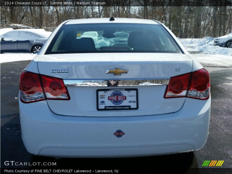 Summit White / Medium Titanium 2014 Chevrolet Cruze LT
