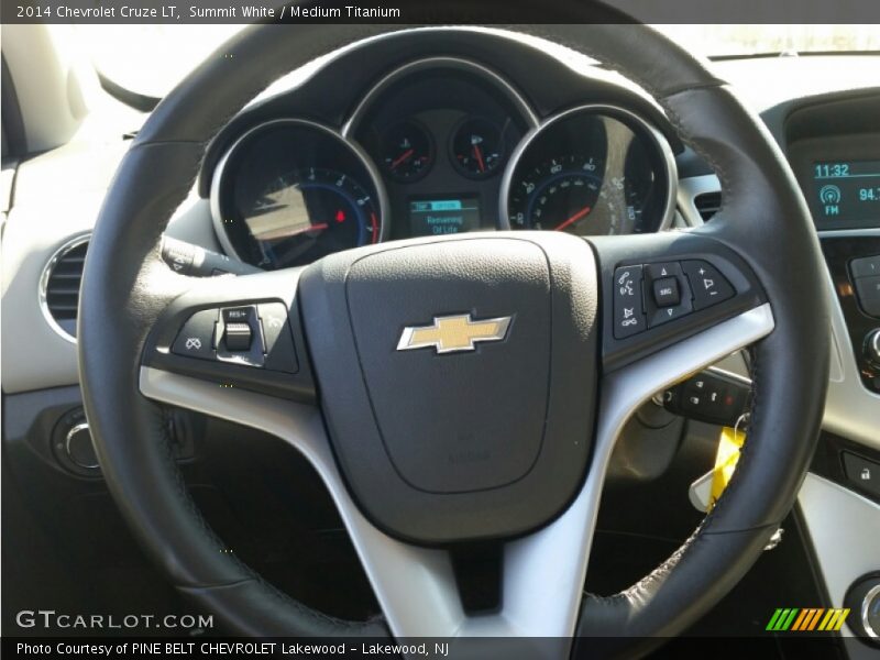 Summit White / Medium Titanium 2014 Chevrolet Cruze LT