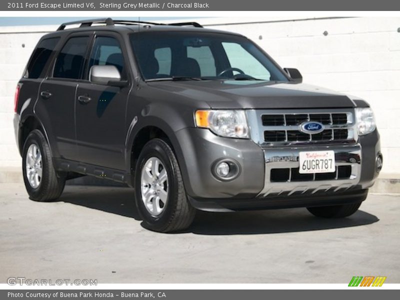Sterling Grey Metallic / Charcoal Black 2011 Ford Escape Limited V6
