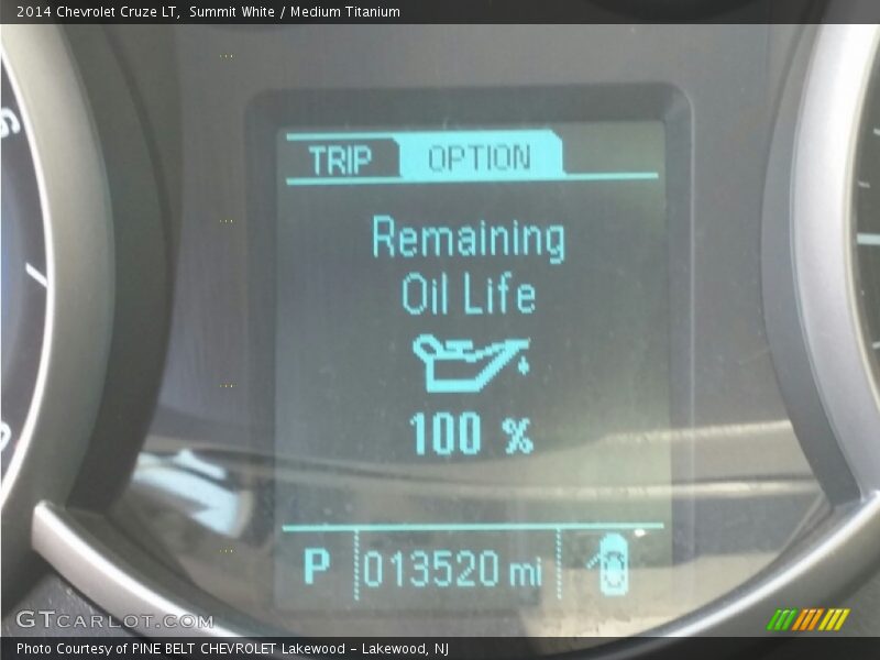 Summit White / Medium Titanium 2014 Chevrolet Cruze LT