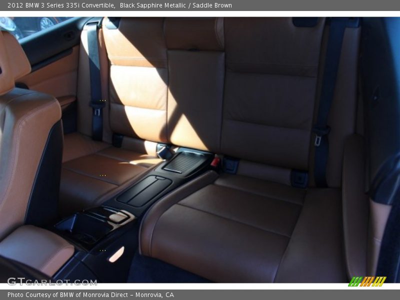 Black Sapphire Metallic / Saddle Brown 2012 BMW 3 Series 335i Convertible