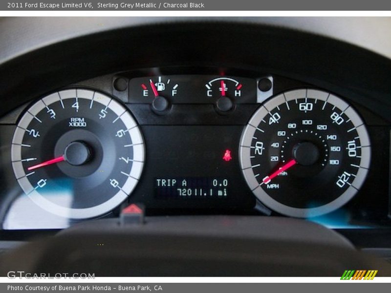 Sterling Grey Metallic / Charcoal Black 2011 Ford Escape Limited V6