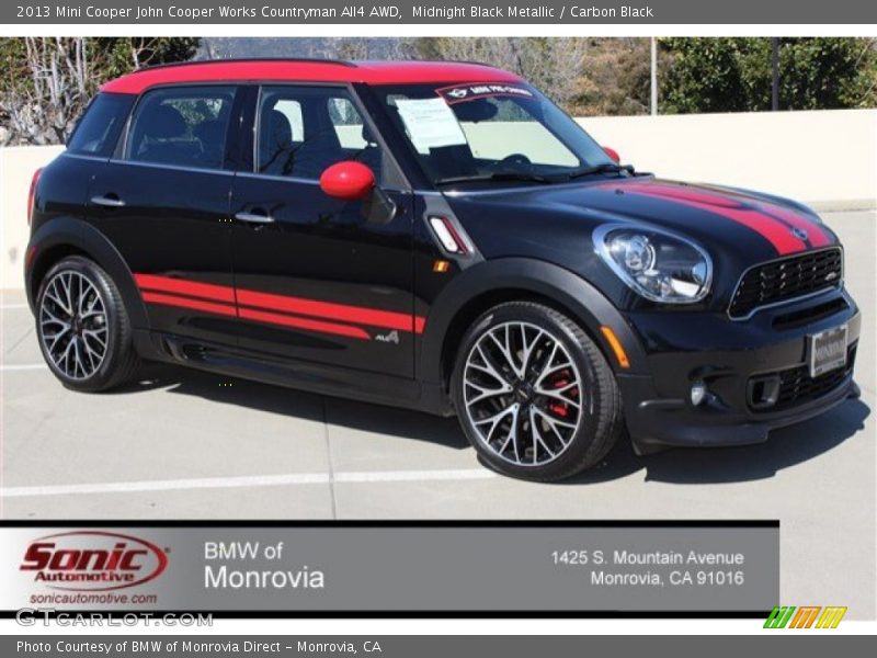 Midnight Black Metallic / Carbon Black 2013 Mini Cooper John Cooper Works Countryman All4 AWD