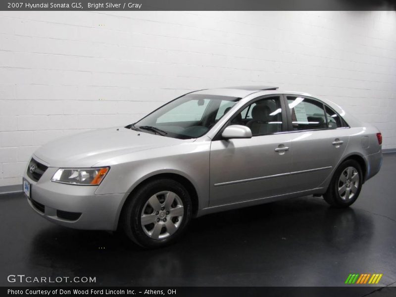 Bright Silver / Gray 2007 Hyundai Sonata GLS