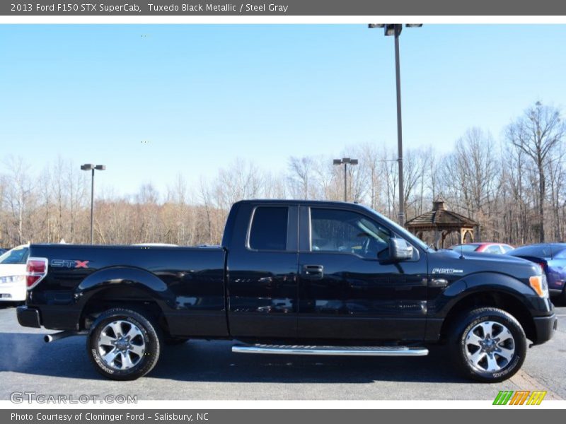 Tuxedo Black Metallic / Steel Gray 2013 Ford F150 STX SuperCab