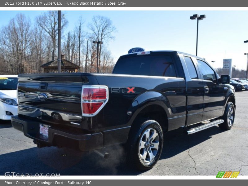 Tuxedo Black Metallic / Steel Gray 2013 Ford F150 STX SuperCab
