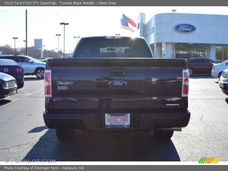 Tuxedo Black Metallic / Steel Gray 2013 Ford F150 STX SuperCab