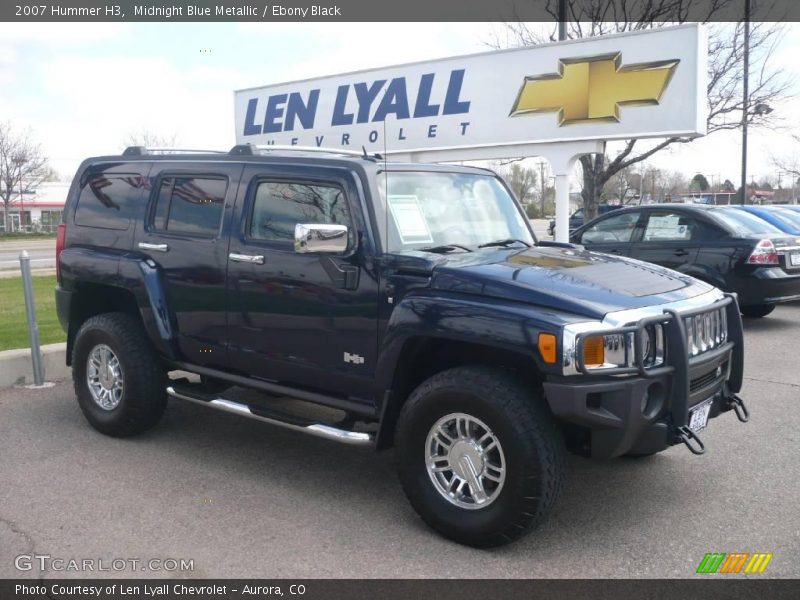 Midnight Blue Metallic / Ebony Black 2007 Hummer H3