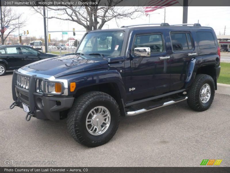 Midnight Blue Metallic / Ebony Black 2007 Hummer H3