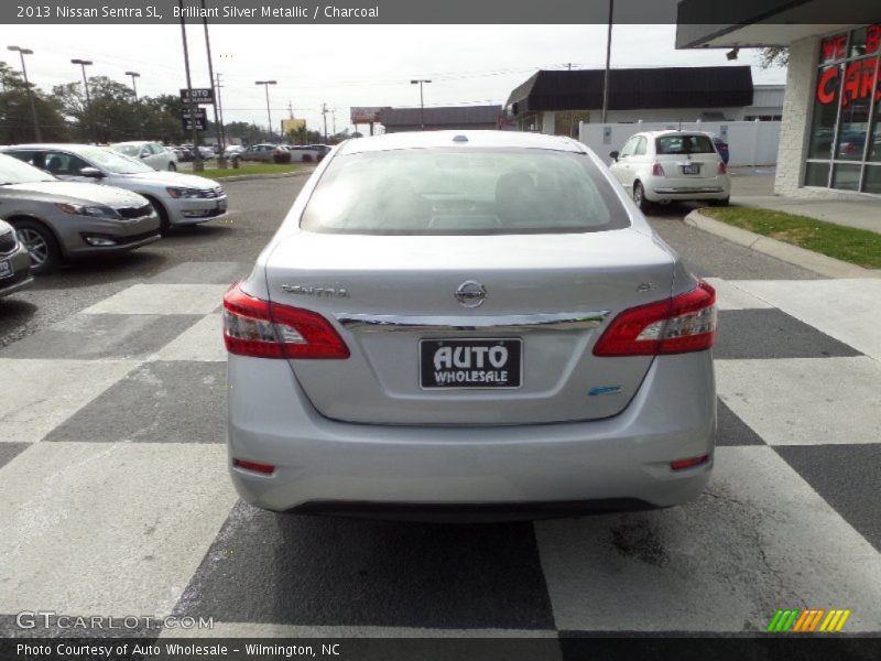 Brilliant Silver Metallic / Charcoal 2013 Nissan Sentra SL