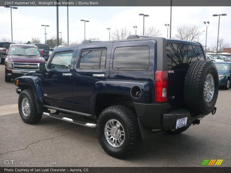 Midnight Blue Metallic / Ebony Black 2007 Hummer H3