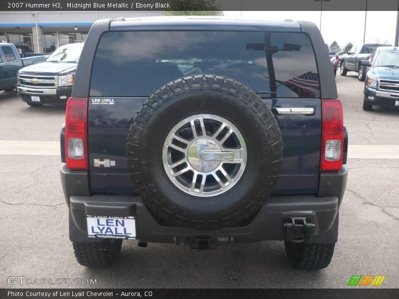 Midnight Blue Metallic / Ebony Black 2007 Hummer H3