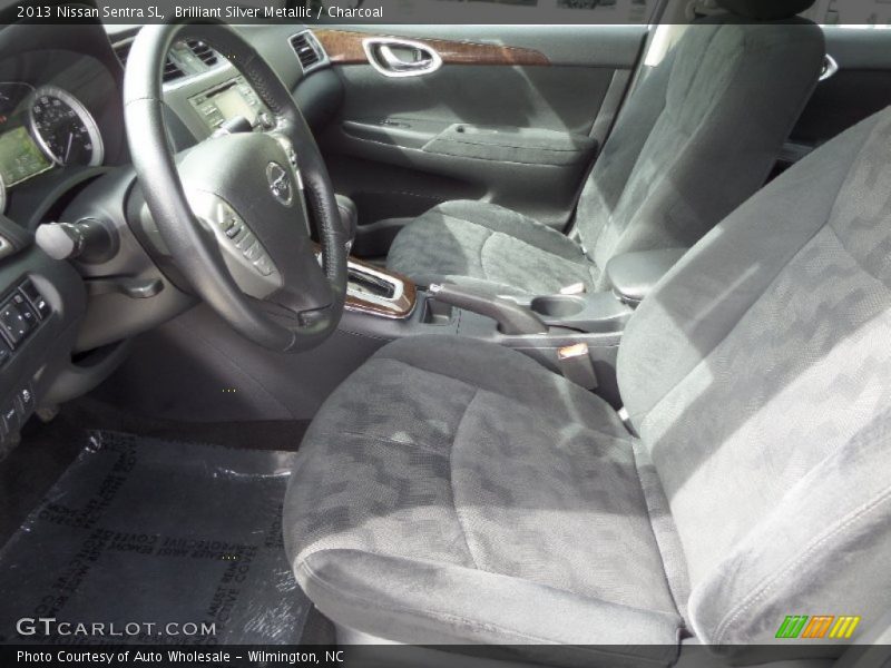 Brilliant Silver Metallic / Charcoal 2013 Nissan Sentra SL
