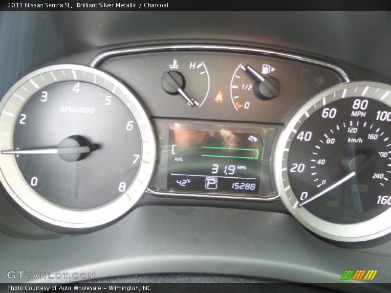 Brilliant Silver Metallic / Charcoal 2013 Nissan Sentra SL