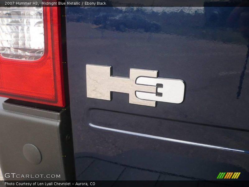 Midnight Blue Metallic / Ebony Black 2007 Hummer H3