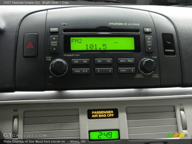 Bright Silver / Gray 2007 Hyundai Sonata GLS