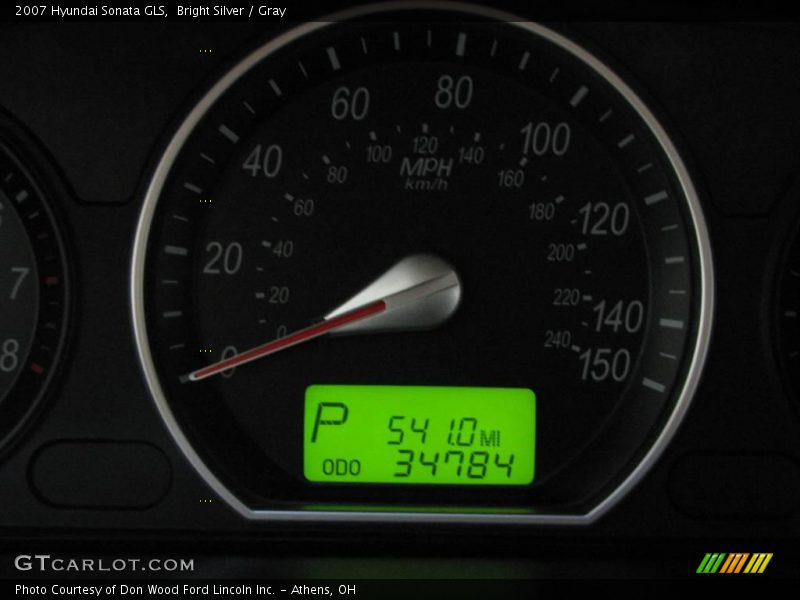Bright Silver / Gray 2007 Hyundai Sonata GLS