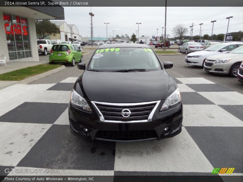 Super Black / Charcoal 2014 Nissan Sentra SR