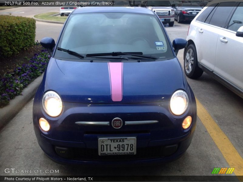 Azzuro (Blue) / Grigio/Nero (Gray/Black) 2013 Fiat 500 Pop